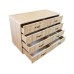 Comoda Dynasty Sonoma cu 8 sertare si blat MDF